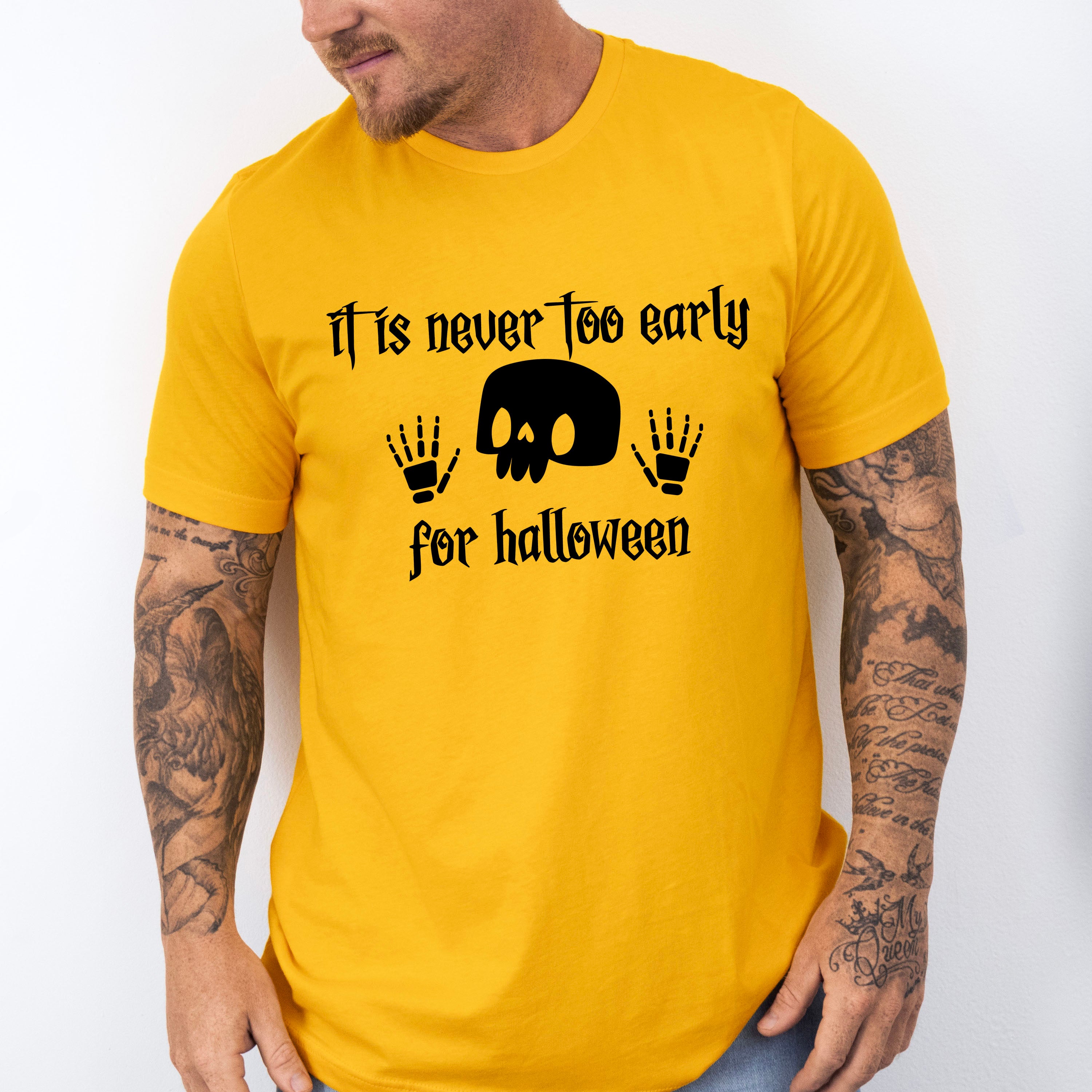 It Is Never Too Early For Halloween Design - Halloween Unisex Crewneck T-Shirt Sweatshirt Hoodie