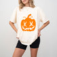 Orange Pumpkin Design - Halloween Unisex Crewneck T-Shirt Sweatshirt Hoodie