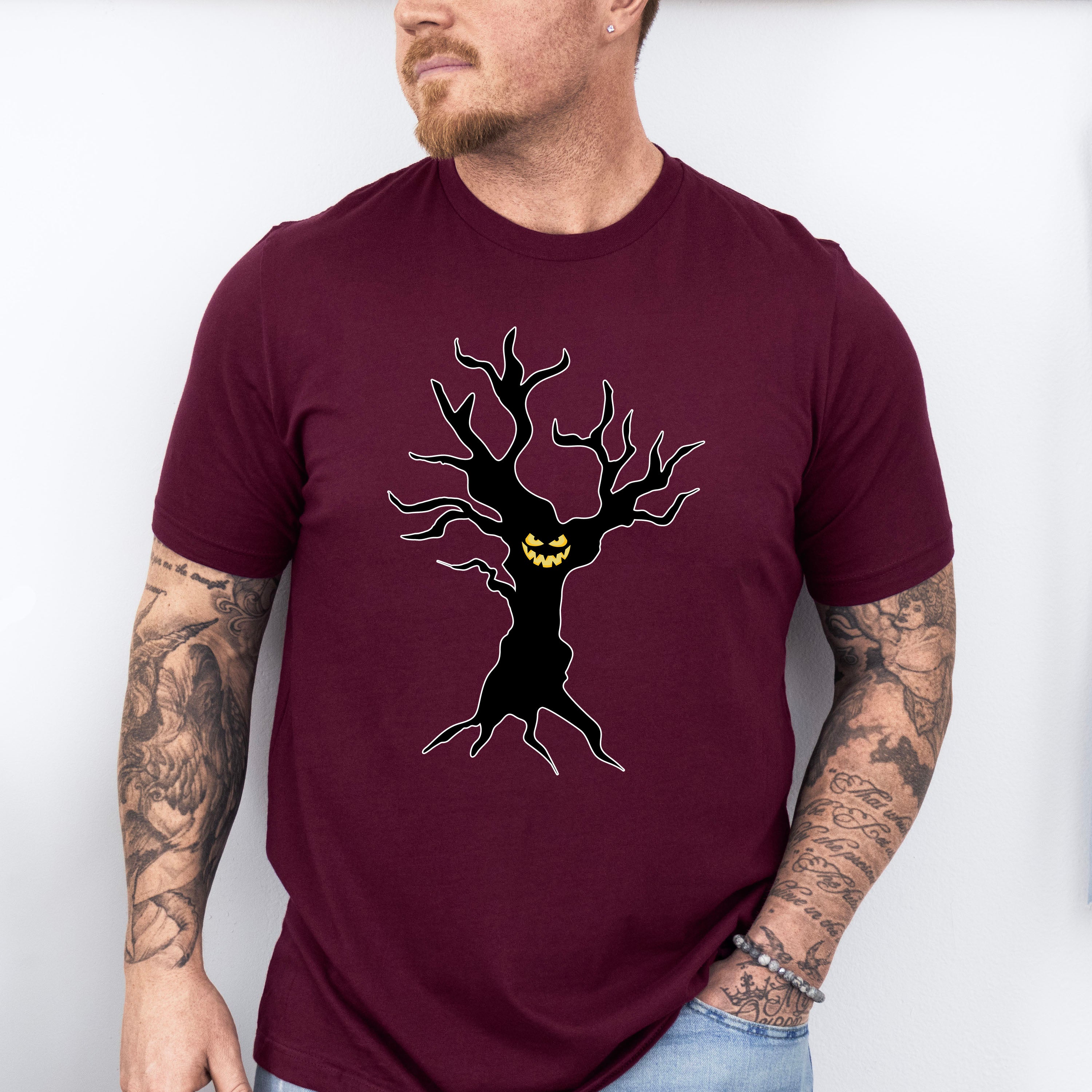 Halloween Tree Design - Halloween Unisex Crewneck T-Shirt Sweatshirt Hoodie