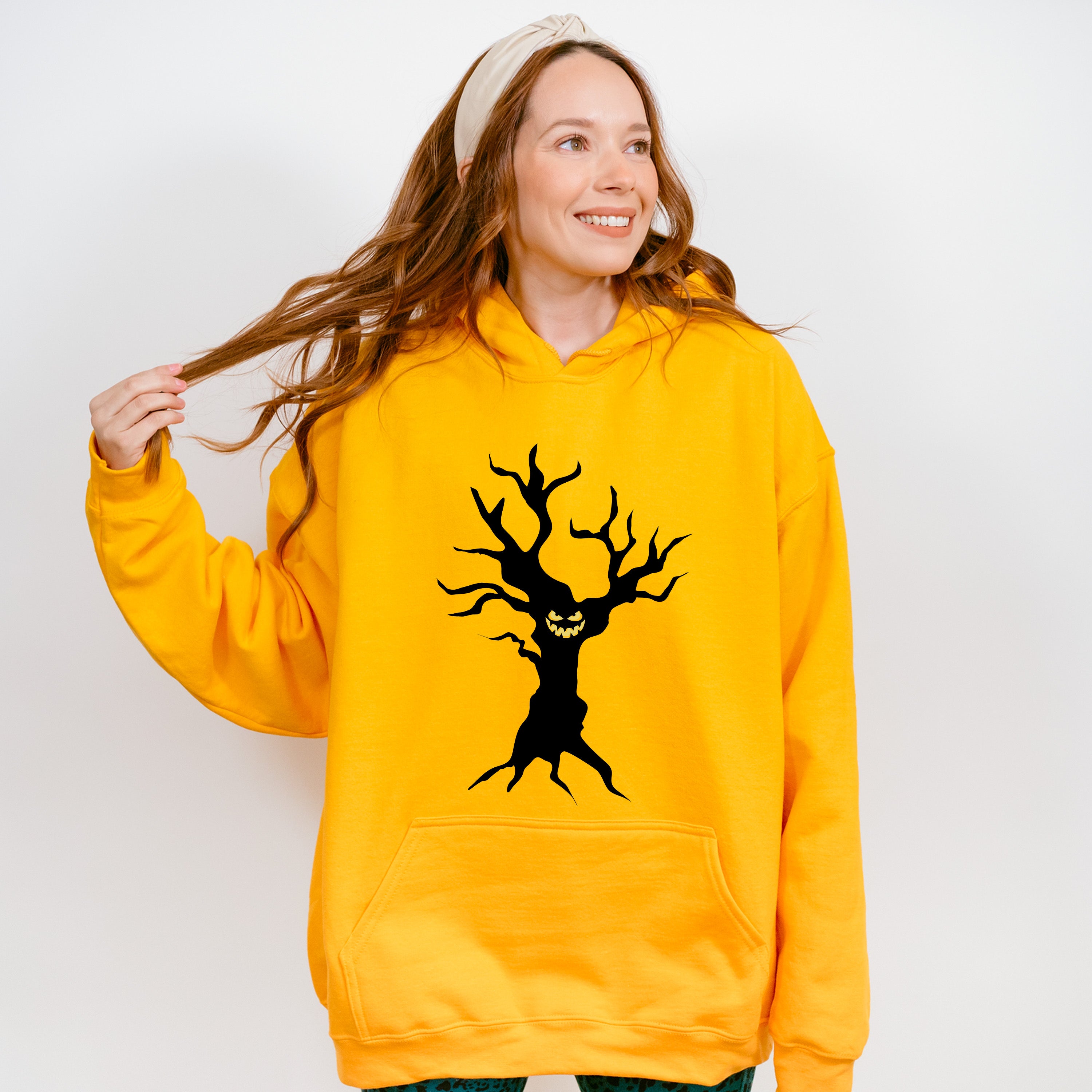 Halloween Tree Design - Halloween Unisex Crewneck T-Shirt Sweatshirt Hoodie