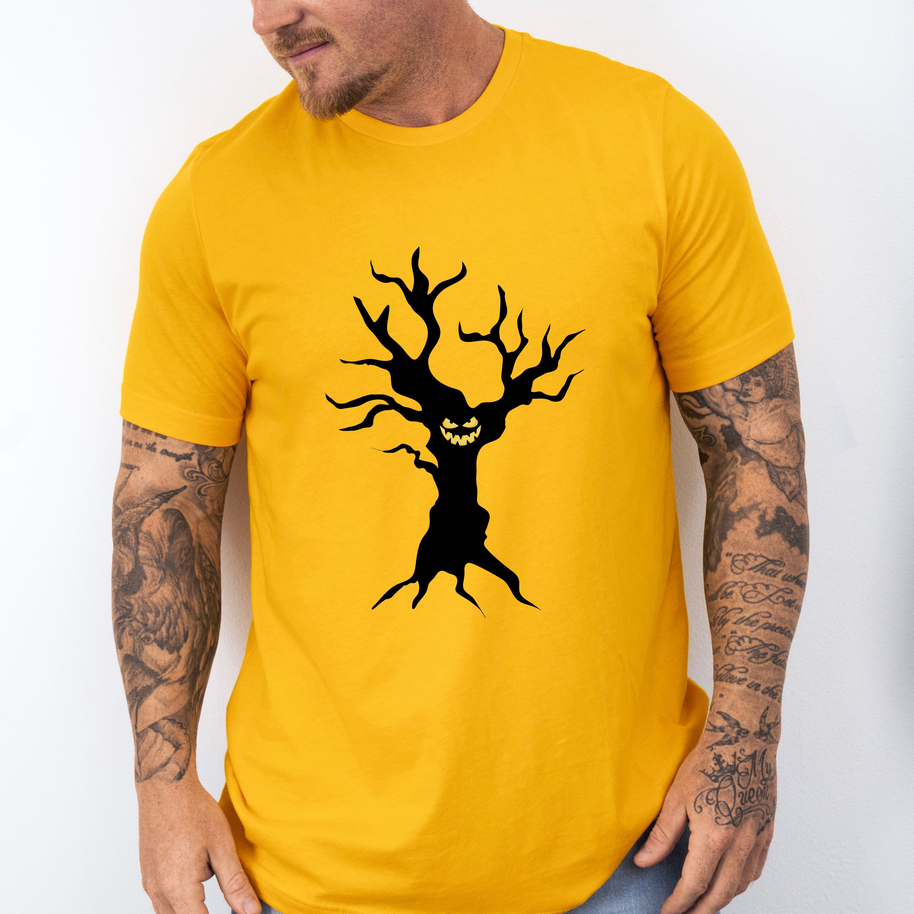 Halloween Tree Design - Halloween Unisex Crewneck T-Shirt Sweatshirt Hoodie