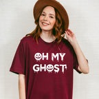 Oh My Ghost Design - Halloween Unisex Crewneck T-Shirt Sweatshirt Hoodie