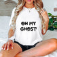 Oh My Ghost Design - Halloween Unisex Crewneck T-Shirt Sweatshirt Hoodie