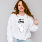 Cute Ghost Design - Halloween Unisex Crewneck T-Shirt Sweatshirt Hoodie