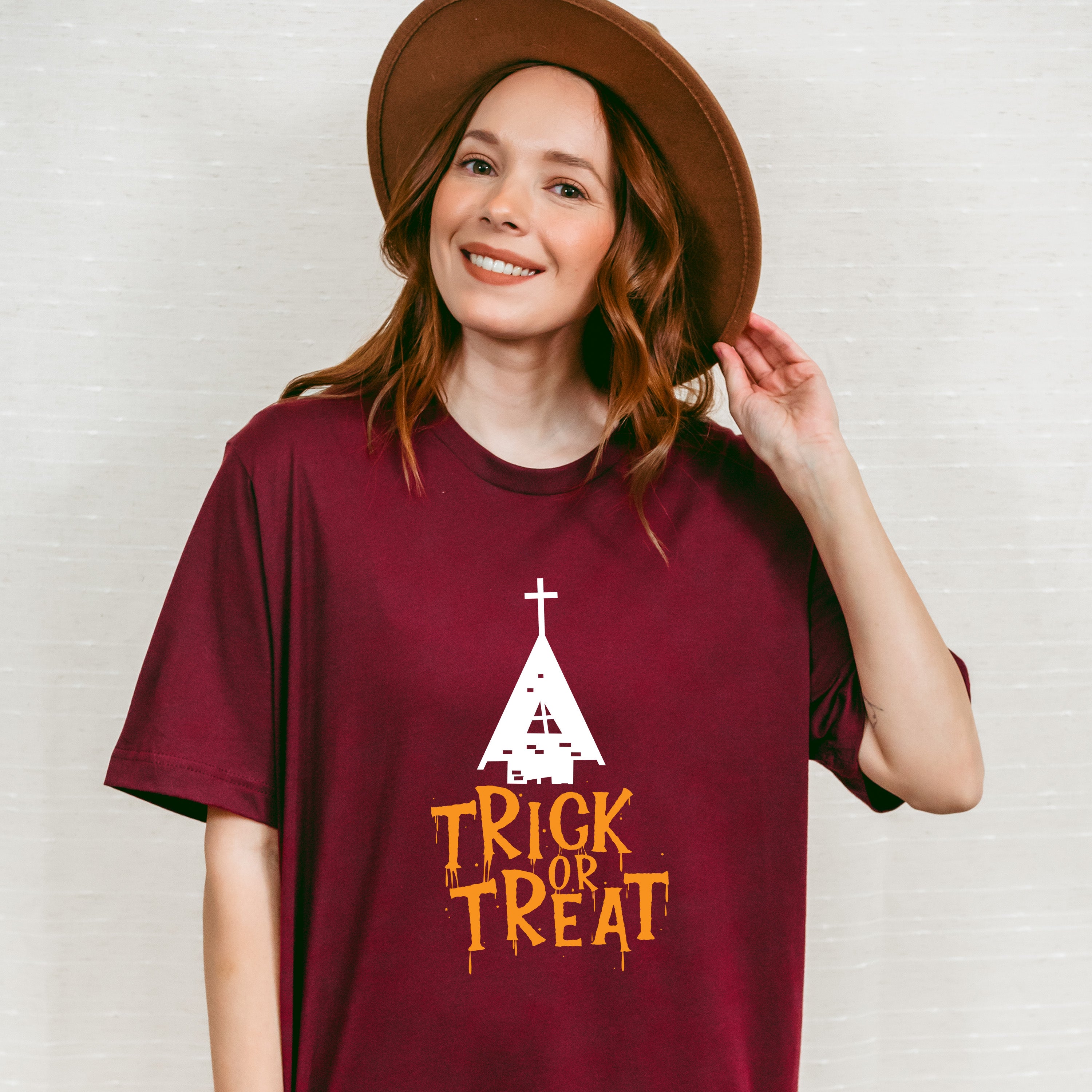Trick or Treat Design - Halloween Unisex Crewneck T-Shirt Sweatshirt Hoodie