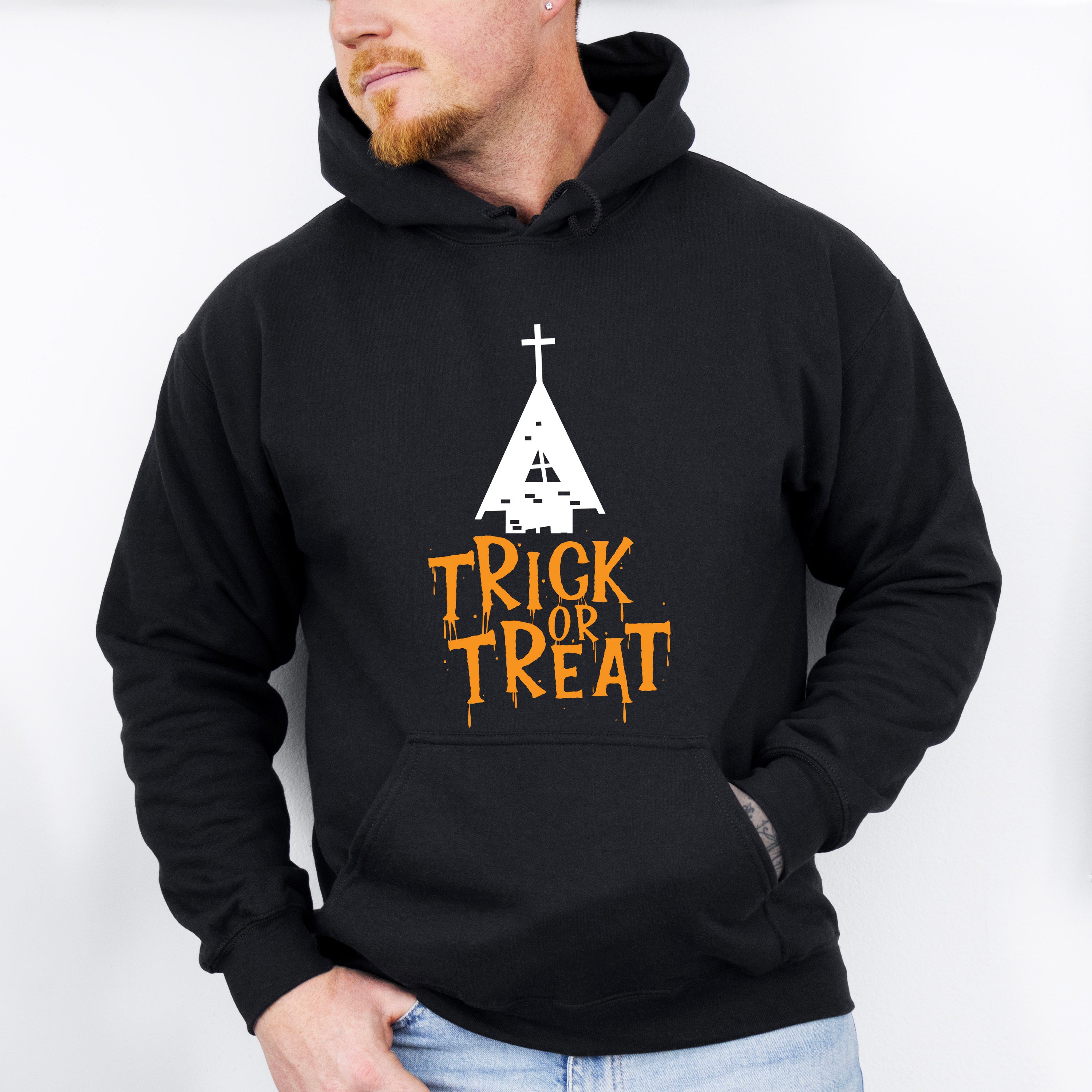 Trick or Treat Design - Halloween Unisex Crewneck T-Shirt Sweatshirt Hoodie
