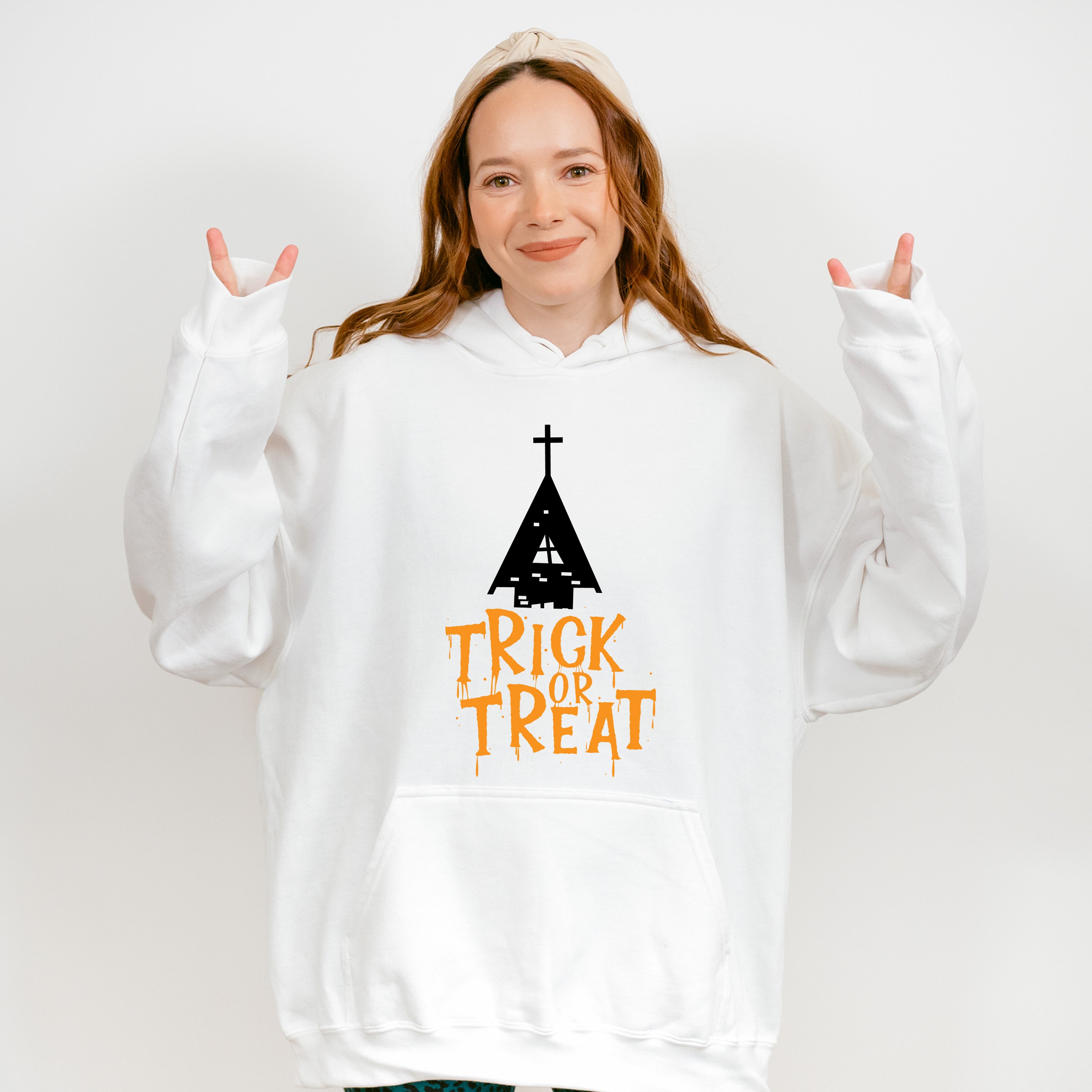Trick or Treat Design - Halloween Unisex Crewneck T-Shirt Sweatshirt Hoodie