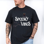 Spooky Vibes Design - Halloween Unisex Crewneck T-Shirt Sweatshirt Hoodie