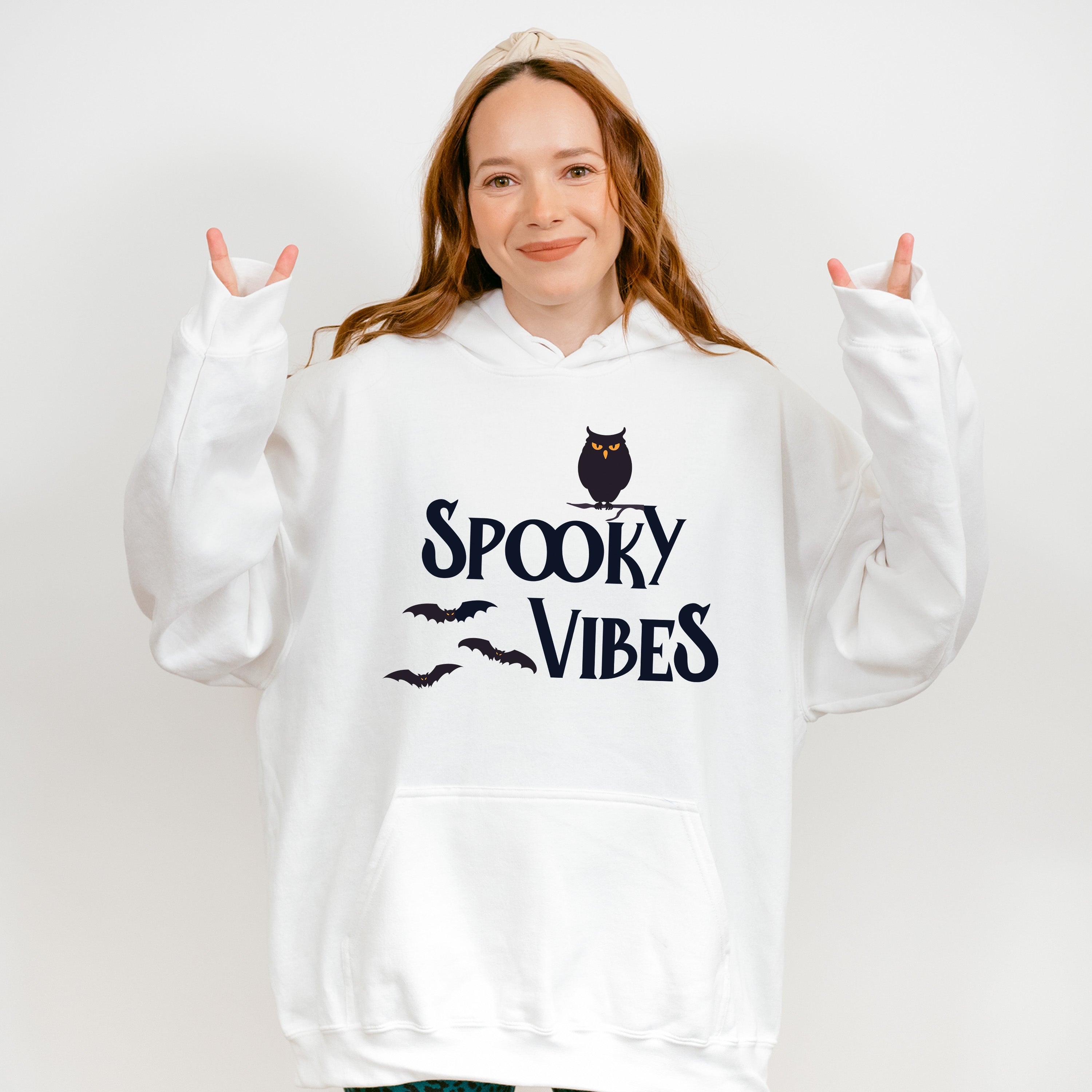 Spooky Vibes Design - Halloween Unisex Crewneck T-Shirt Sweatshirt Hoodie