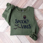 Spooky Vibes Design - Halloween Unisex Crewneck T-Shirt Sweatshirt Hoodie