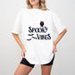 Spooky Vibes Design - Halloween Unisex Crewneck T-Shirt Sweatshirt Hoodie