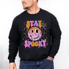 Stay Spooky Face  Design - Halloween Unisex Crewneck T-Shirt Sweatshirt Hoodie