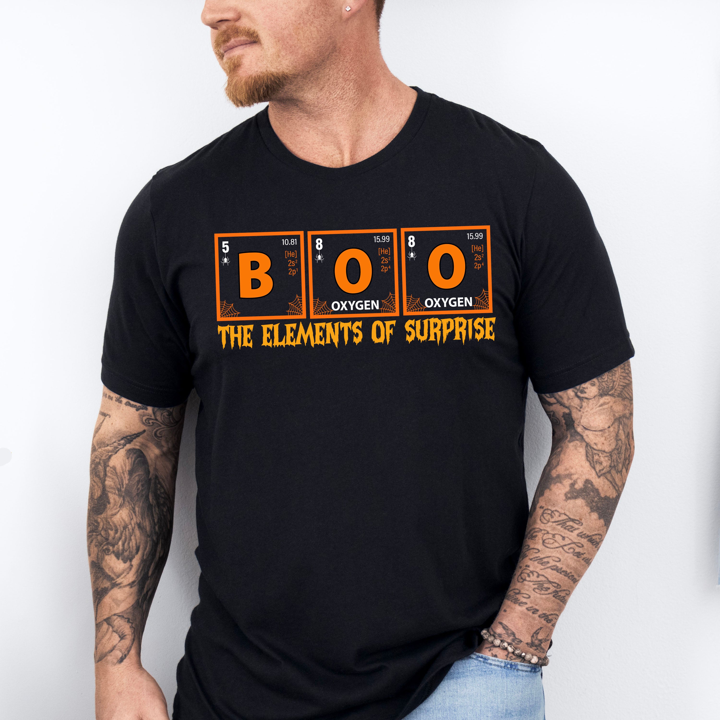 BOO The Elements Of Surprise Design - Halloween Unisex Crewneck T-Shirt Sweatshirt Hoodie