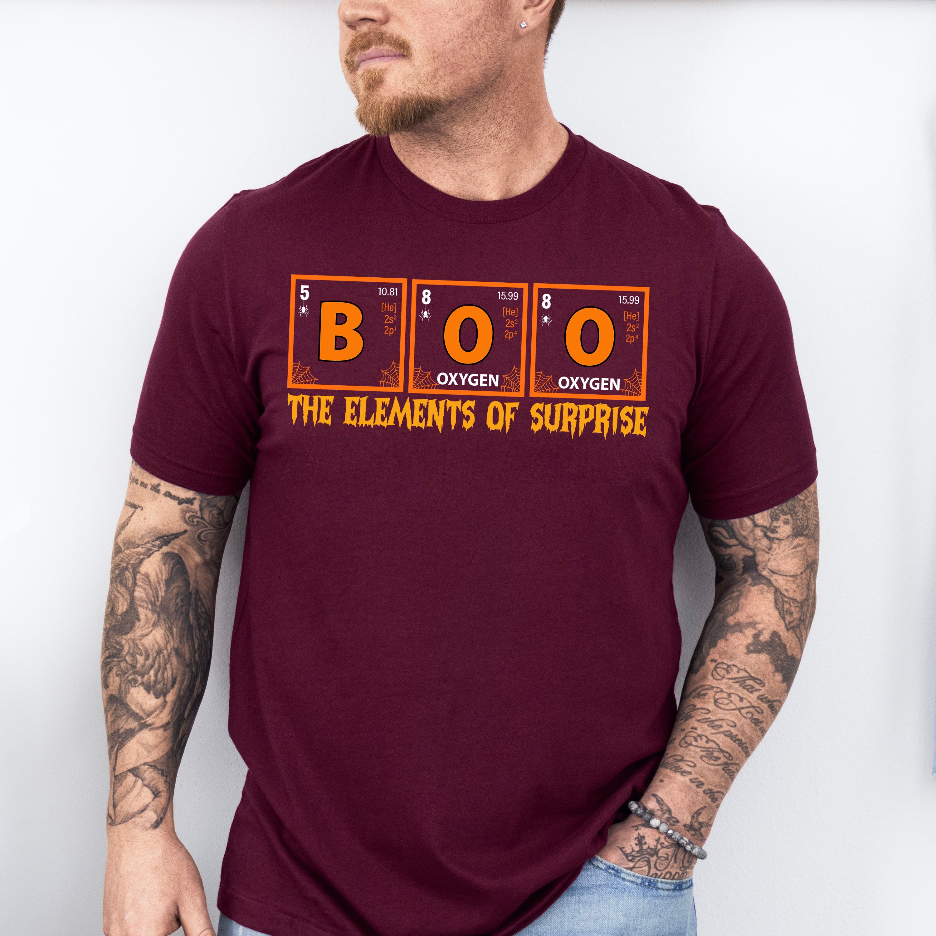 BOO The Elements Of Surprise Design - Halloween Unisex Crewneck T-Shirt Sweatshirt Hoodie