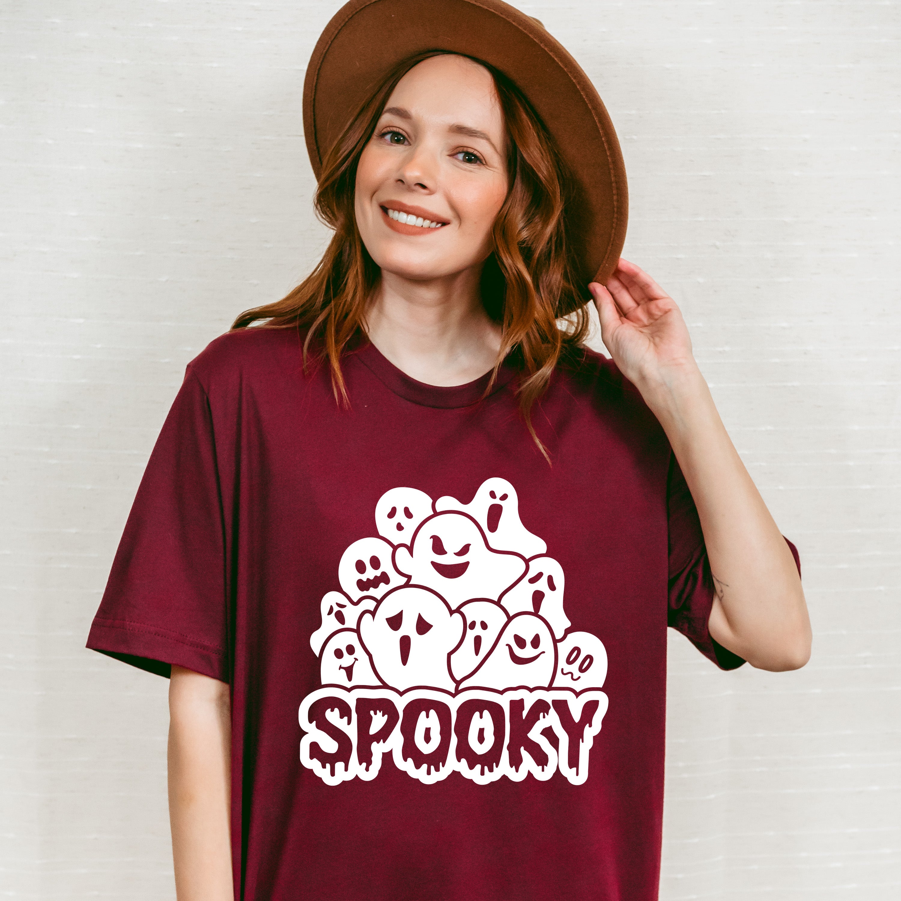 Halloween Spooky Ghost Design - Halloween Unisex Crewneck T-Shirt Sweatshirt Hoodie