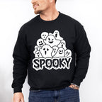 Halloween Spooky Ghost Design - Halloween Unisex Crewneck T-Shirt Sweatshirt Hoodie