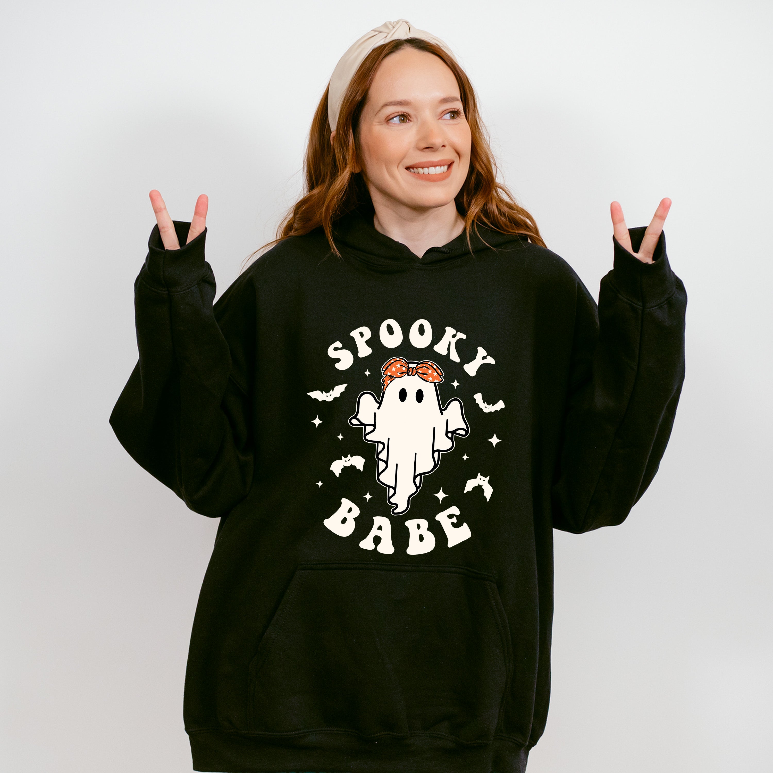 Spooky Babe Design - Halloween Unisex Crewneck T-Shirt Sweatshirt Hoodie