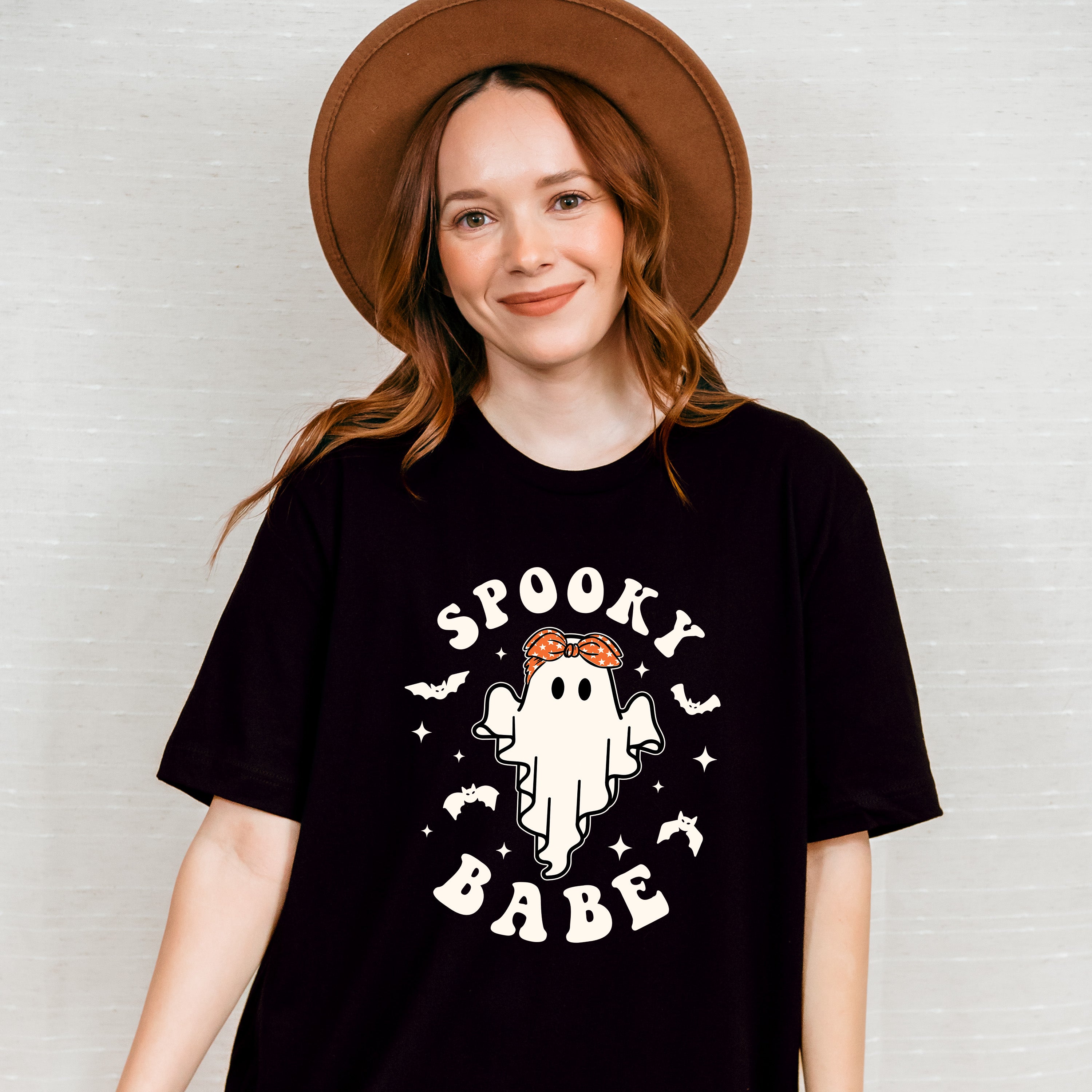 Spooky Babe Design - Halloween Unisex Crewneck T-Shirt Sweatshirt Hoodie