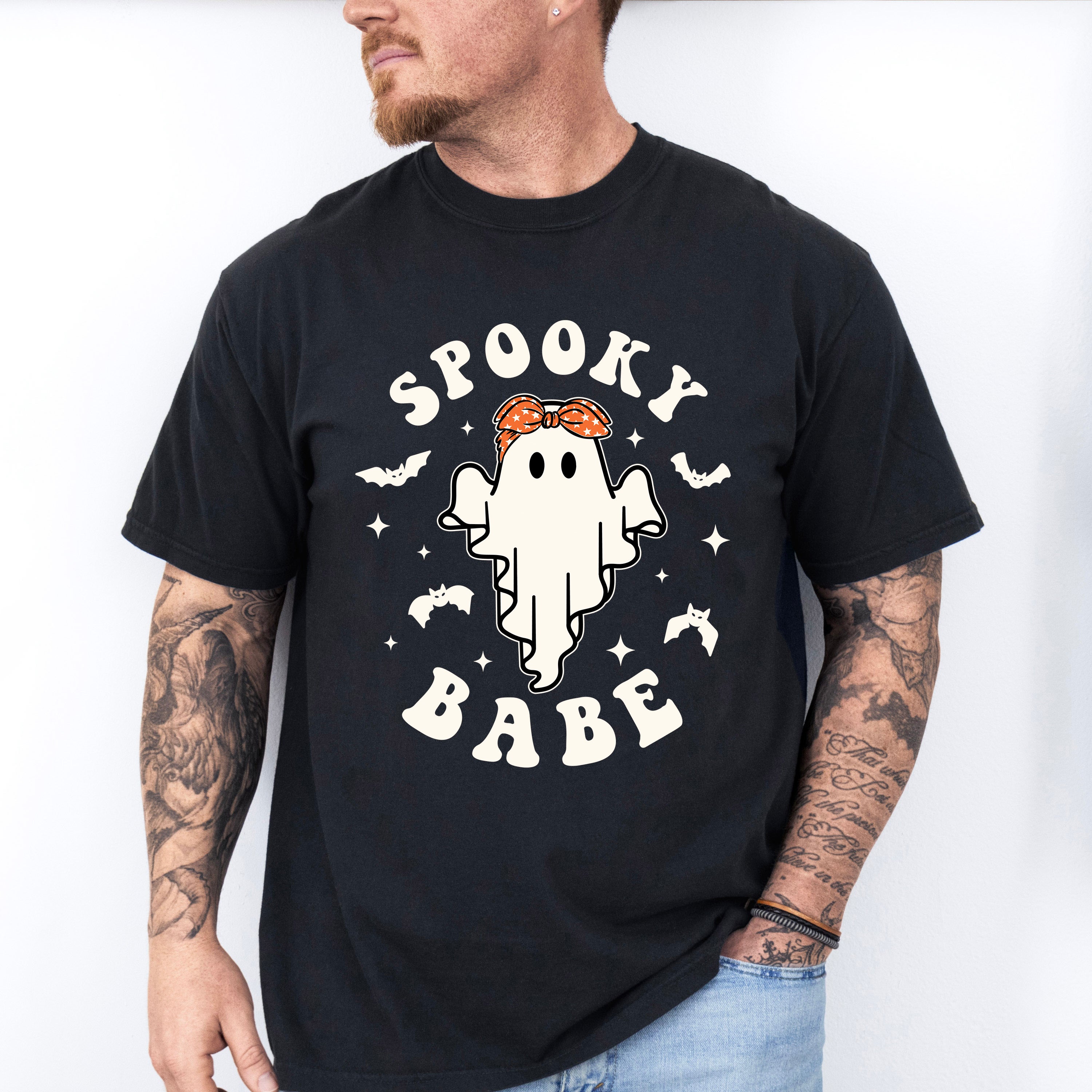 Spooky Babe Design - Halloween Unisex Crewneck T-Shirt Sweatshirt Hoodie