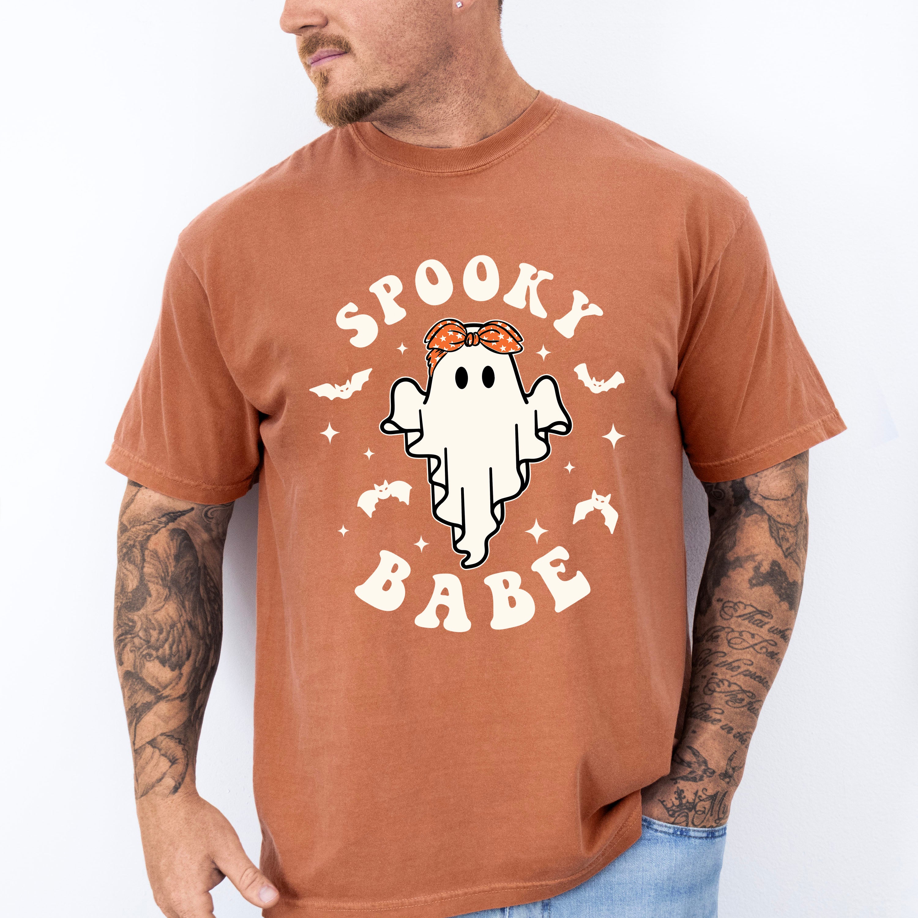 Spooky Babe Design - Halloween Unisex Crewneck T-Shirt Sweatshirt Hoodie