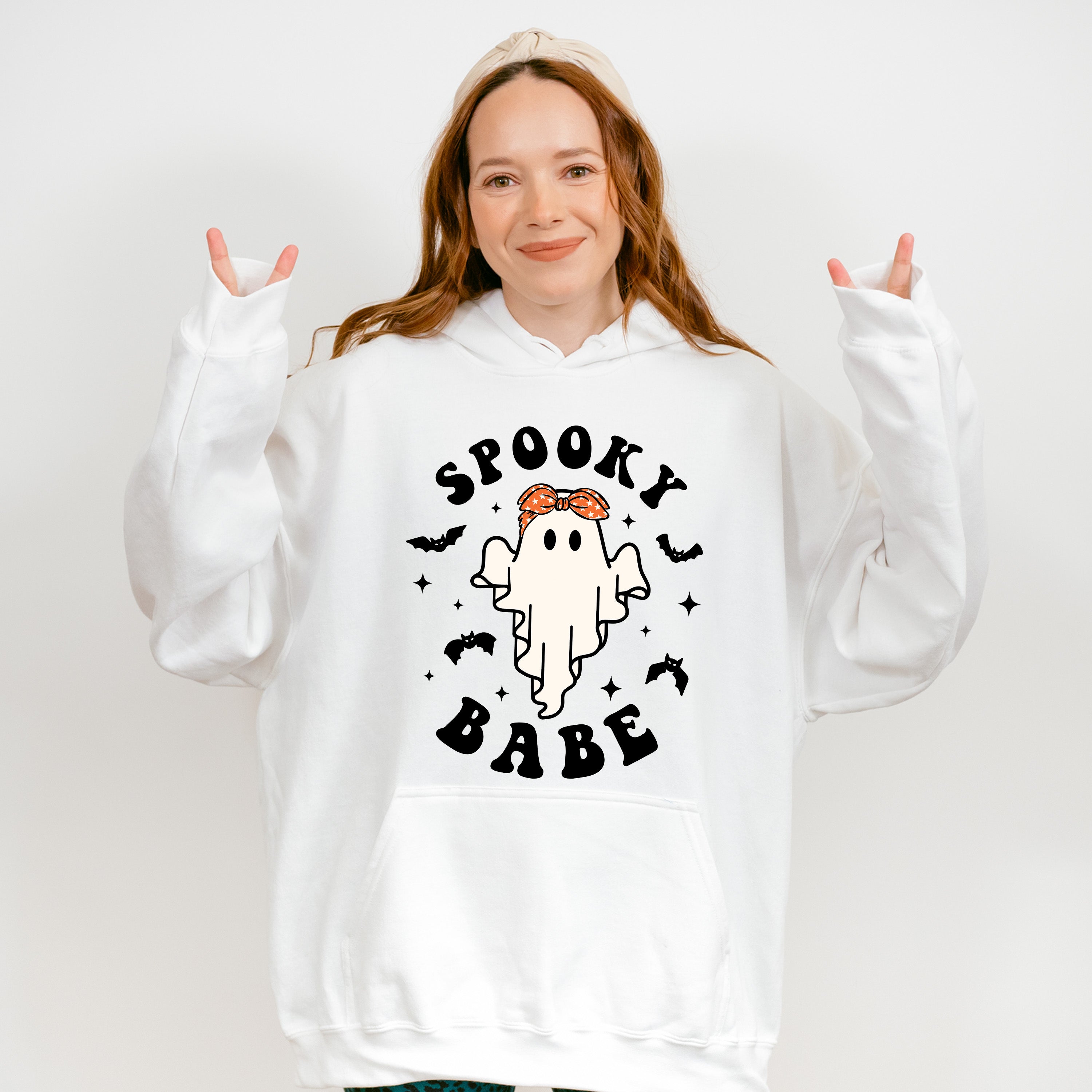 Spooky Babe Design - Halloween Unisex Crewneck T-Shirt Sweatshirt Hoodie