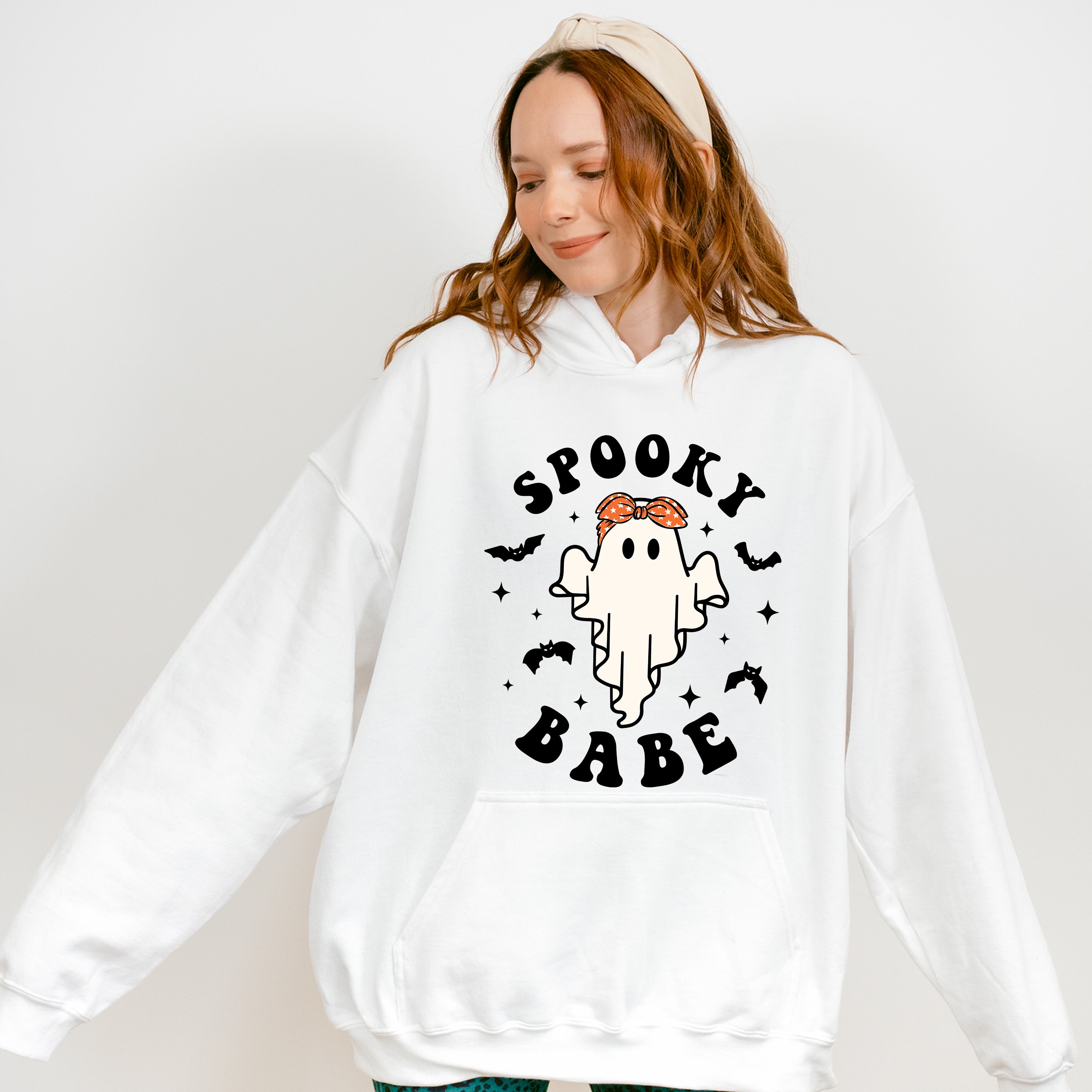 Spooky Babe Design - Halloween Unisex Crewneck T-Shirt Sweatshirt Hoodie