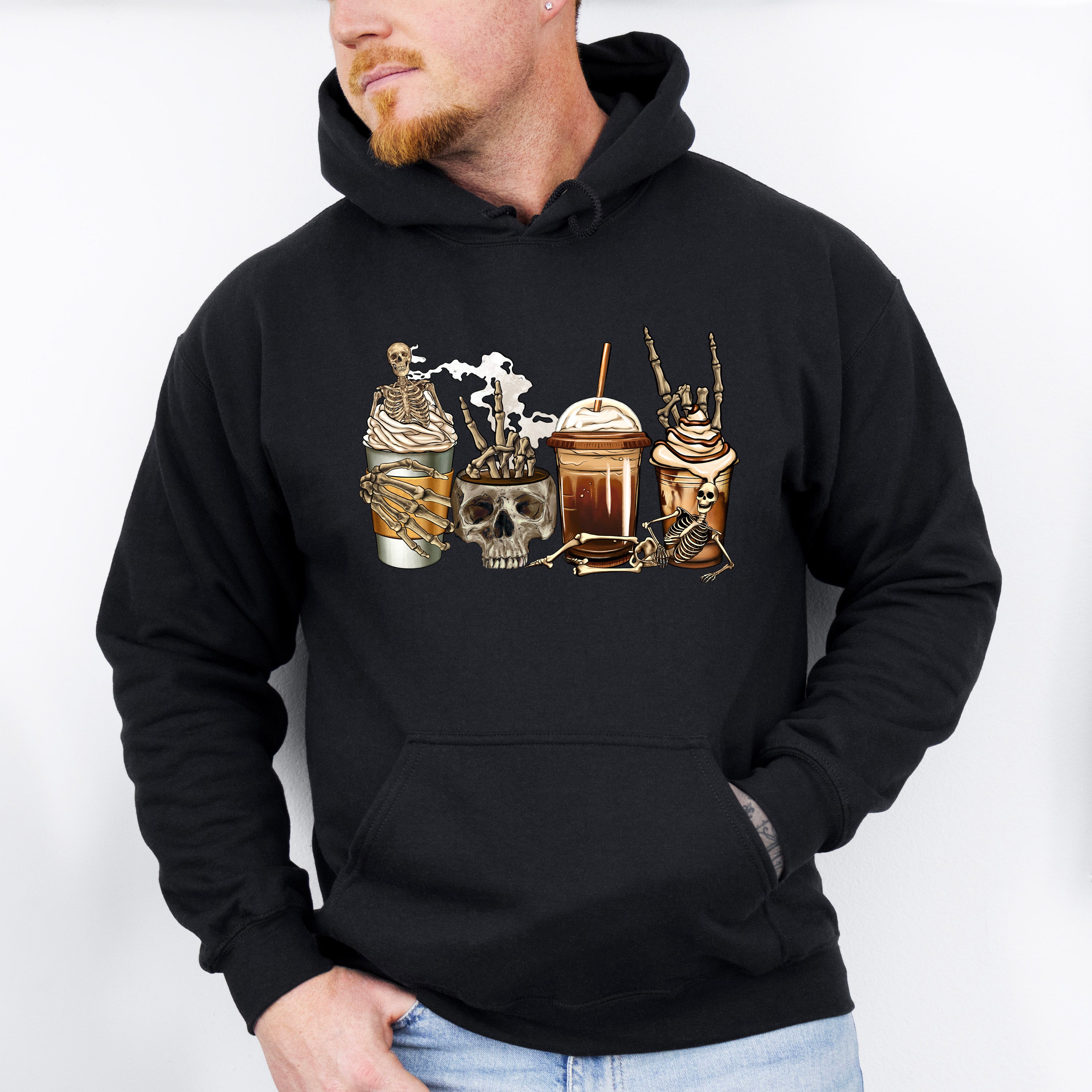 Halloween Coffee Design - Halloween Unisex Crewneck T-Shirt Sweatshirt Hoodie