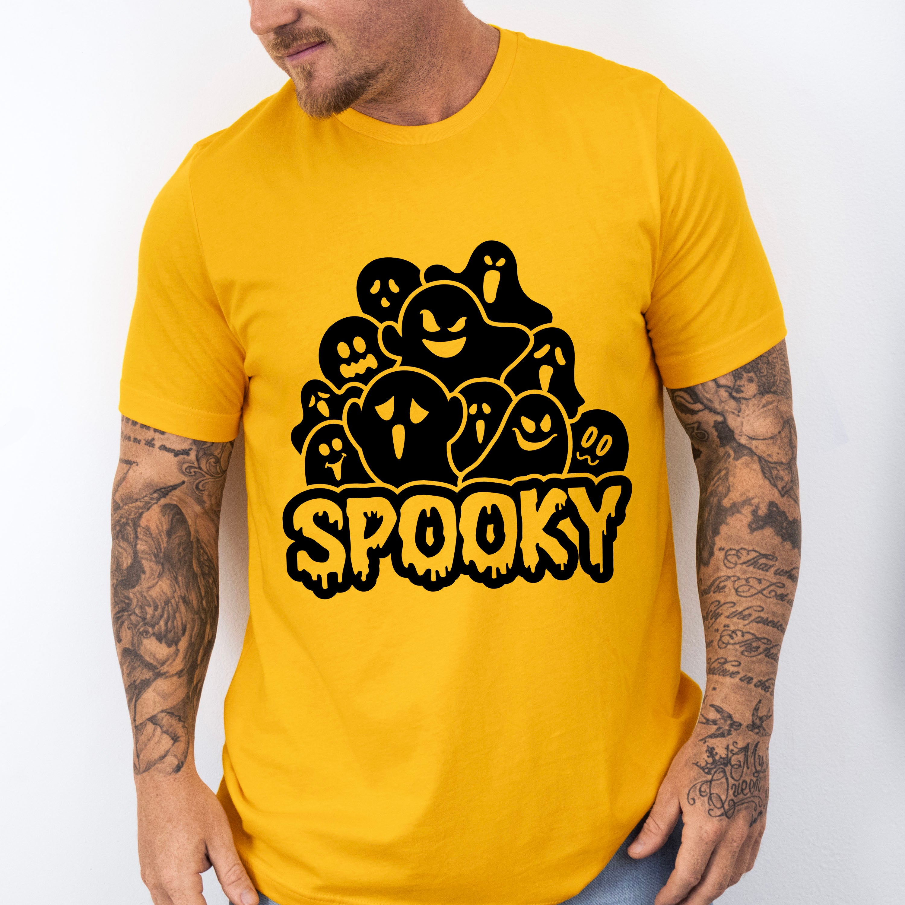 Halloween Spooky Ghost Design - Halloween Unisex Crewneck T-Shirt Sweatshirt Hoodie