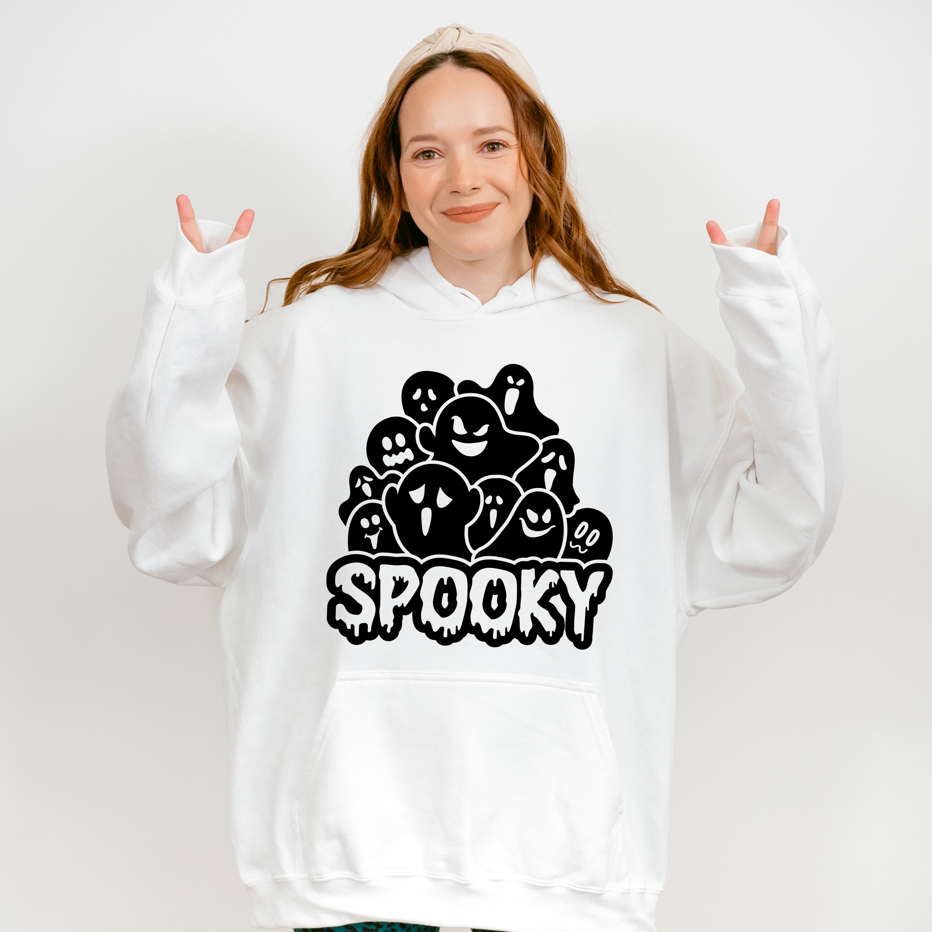 Halloween Spooky Ghost Design - Halloween Unisex Crewneck T-Shirt Sweatshirt Hoodie