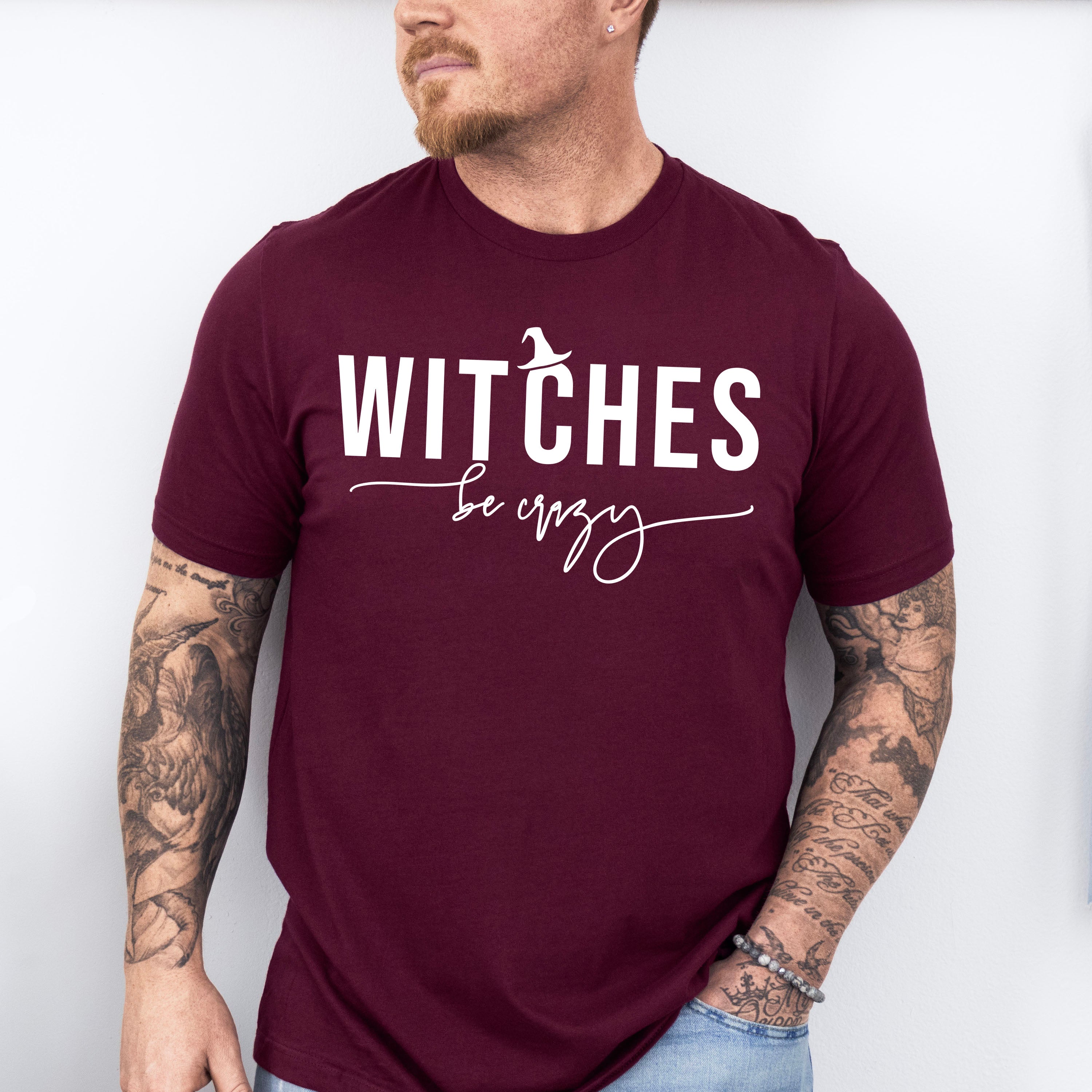 Halloween Witches Be Crazy Design - Halloween Unisex Crewneck T-Shirt Sweatshirt Hoodie