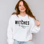 Halloween Witches Be Crazy Design - Halloween Unisex Crewneck T-Shirt Sweatshirt Hoodie