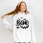 Halloween Boo pumpkin smile face design - Halloween Unisex Crewneck T-Shirt Sweatshirt Hoodie