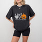 Halloween Peace Love Pumpkin Design - Halloween Unisex Crewneck T-Shirt Sweatshirt Hoodie