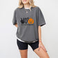 Halloween Peace Love Pumpkin Design - Halloween Unisex Crewneck T-Shirt Sweatshirt Hoodie