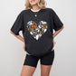 Halloween Heart Boo Pumpkin Design - Halloween Unisex Crewneck T-Shirt Sweatshirt Hoodie