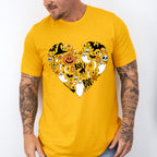Halloween Heart Boo Pumpkin Design - Halloween Unisex Crewneck T-Shirt Sweatshirt Hoodie