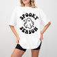 Halloween Spooky Season Ghost Face Design - Halloween Unisex Crewneck T-Shirt Sweatshirt Hoodie