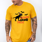 Halloween trick rawr treat tyrannosaurus t-rex dinosaur - Halloween Unisex Crewneck T-Shirt Sweatshirt Hoodie