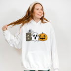 Halloween Boo Spider Design - Halloween Unisex Crewneck T-Shirt Sweatshirt Hoodie