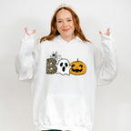 Halloween Boo Spider Design - Halloween Unisex Crewneck T-Shirt Sweatshirt Hoodie