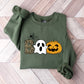 Halloween Boo Spider Design - Halloween Unisex Crewneck T-Shirt Sweatshirt Hoodie