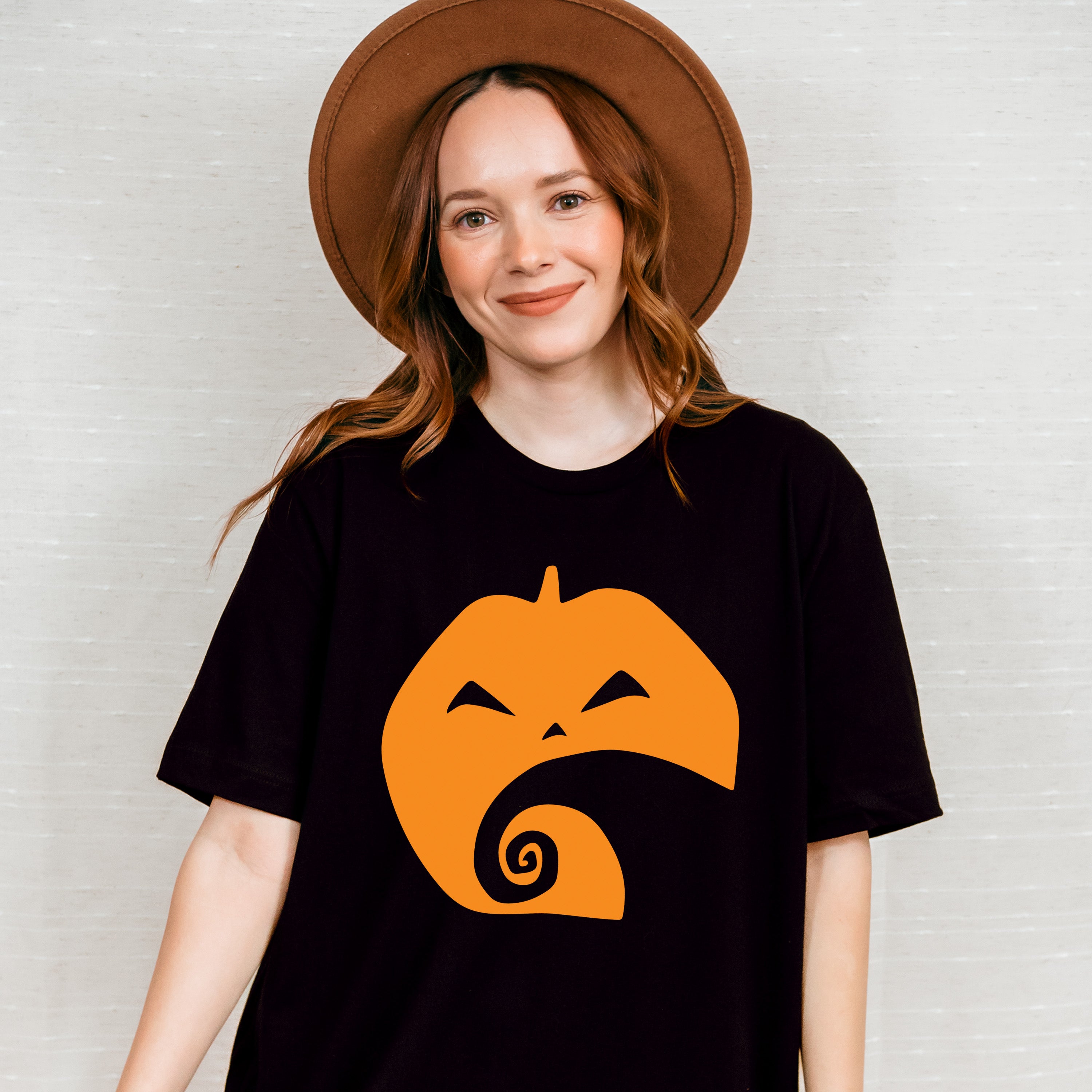 Halloween Pumpkin Face Design - Halloween Unisex Crewneck T-Shirt Sweatshirt Hoodie