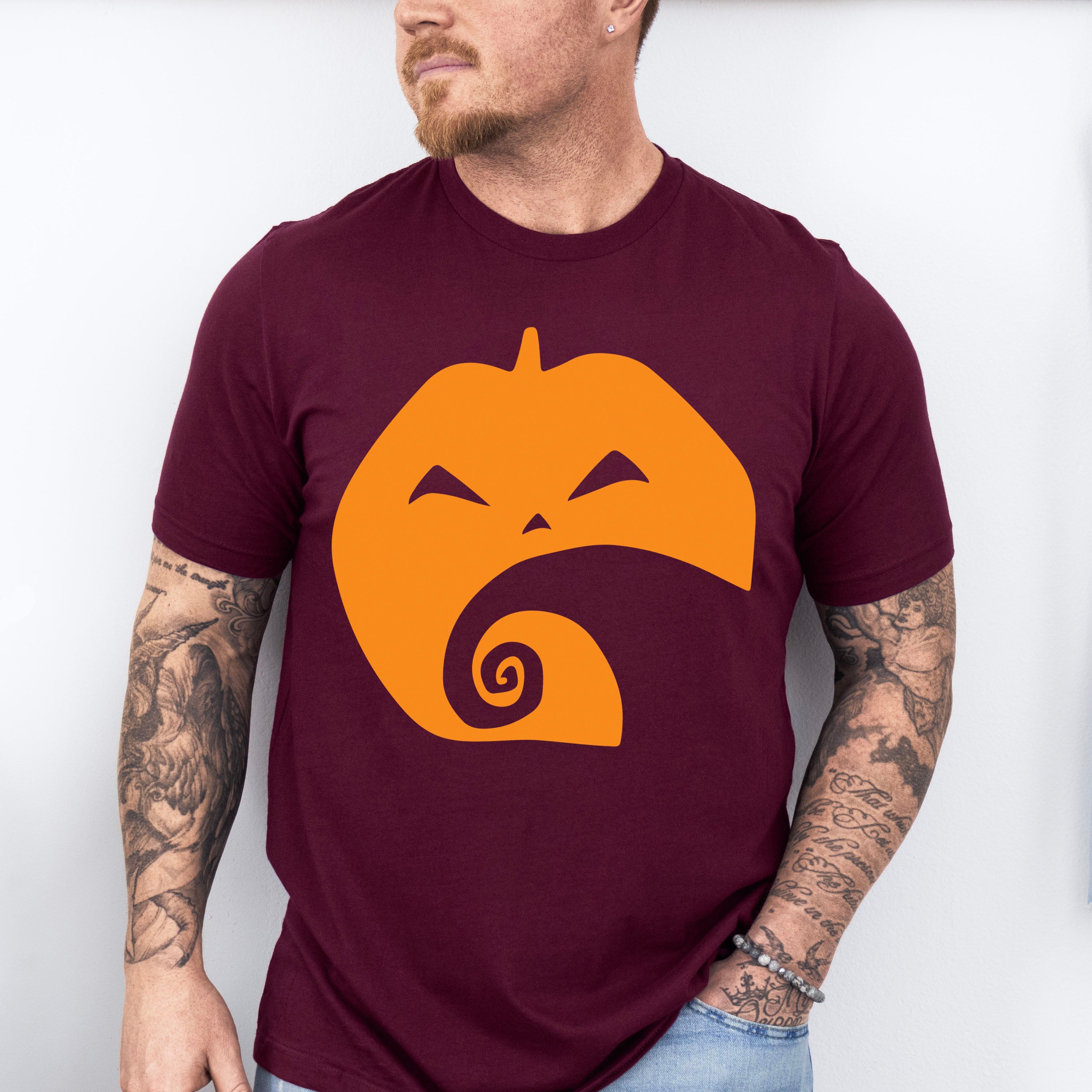 Halloween Pumpkin Face Design - Halloween Unisex Crewneck T-Shirt Sweatshirt Hoodie