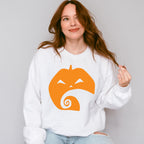 Halloween Pumpkin Face Design - Halloween Unisex Crewneck T-Shirt Sweatshirt Hoodie