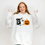 Halloween Boo Pumpkin Ghost spider design - Halloween Unisex Crewneck T-Shirt Sweatshirt Hoodie