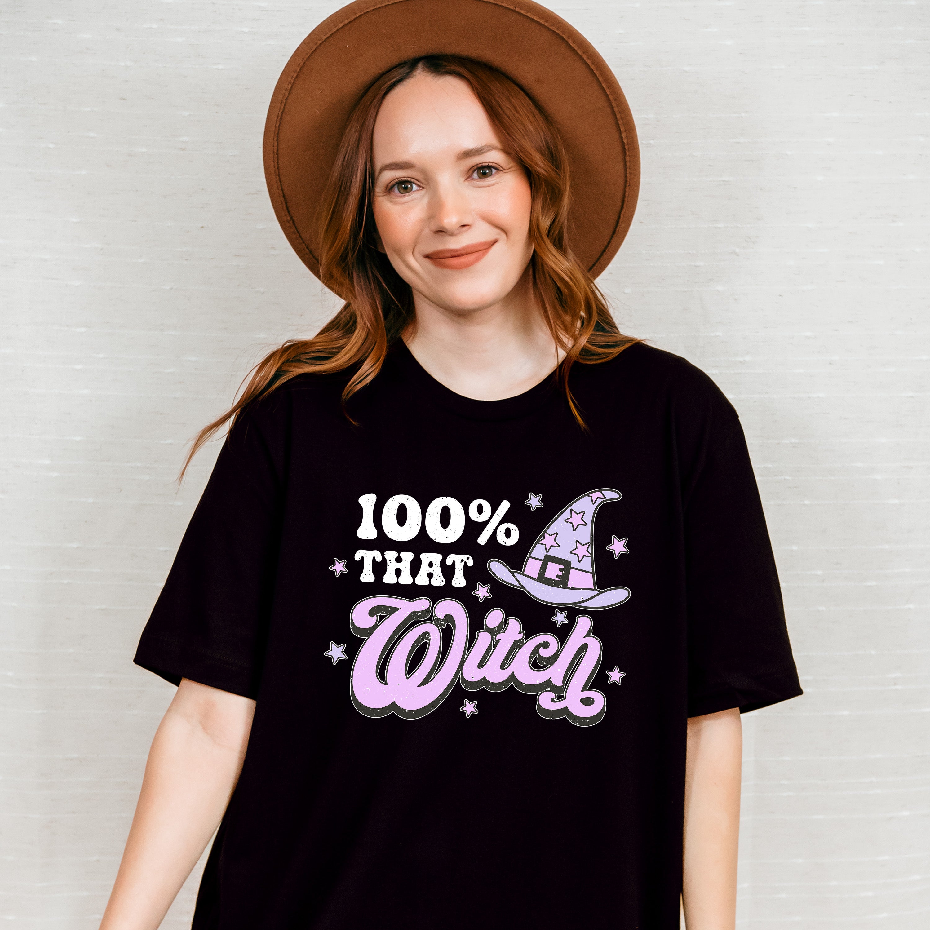 Halloween Witch Hat Design - Halloween Unisex Crewneck T-Shirt Sweatshirt Hoodie