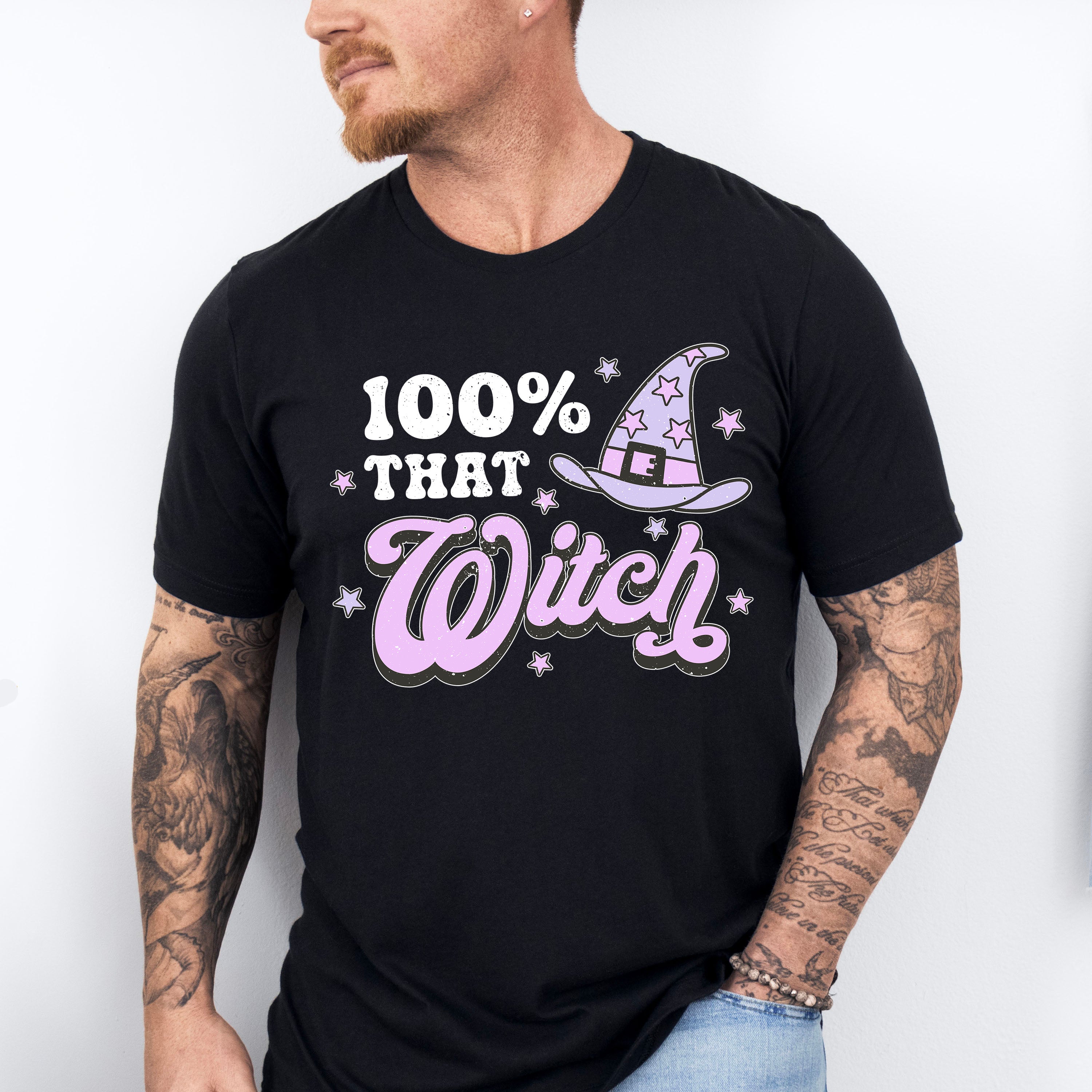 Halloween Witch Hat Design - Halloween Unisex Crewneck T-Shirt Sweatshirt Hoodie