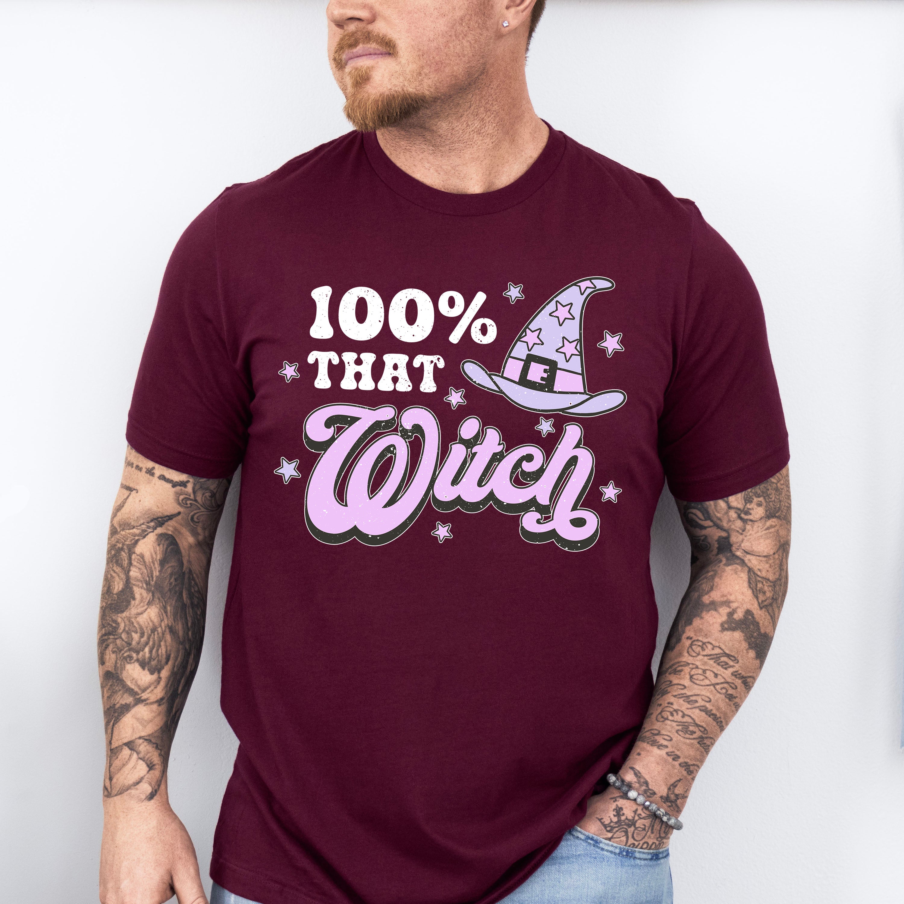 Halloween Witch Hat Design - Halloween Unisex Crewneck T-Shirt Sweatshirt Hoodie