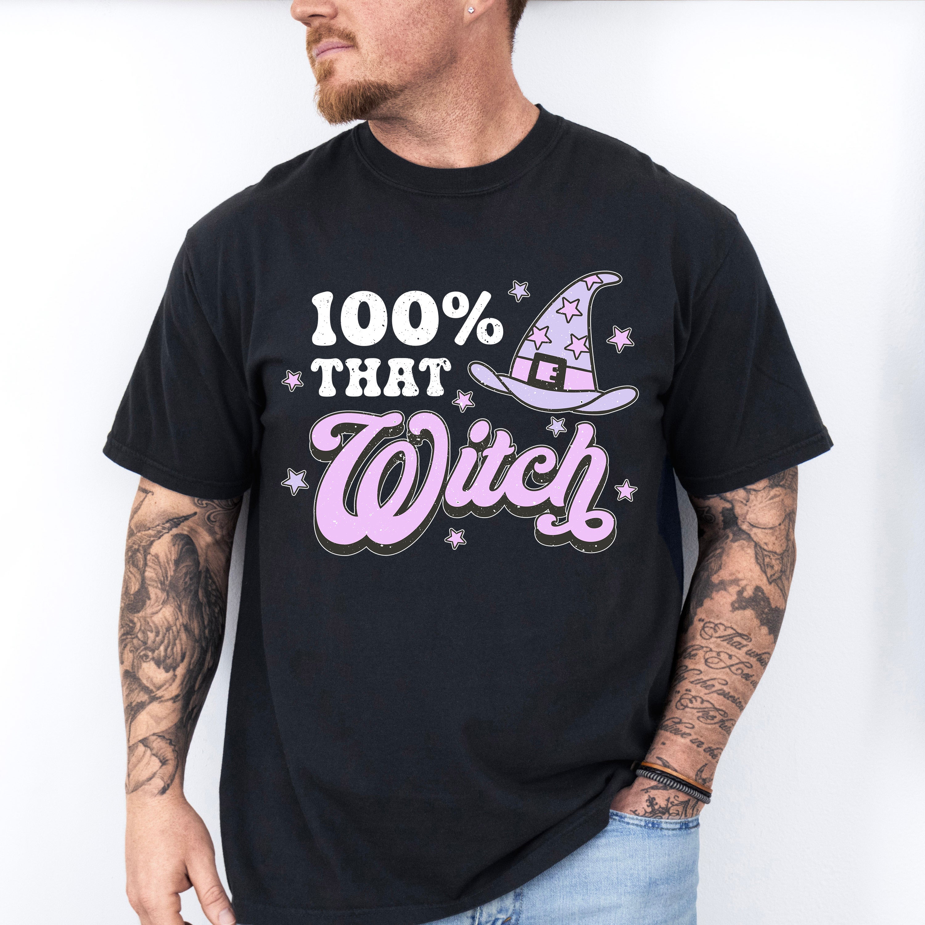 Halloween Witch Hat Design - Halloween Unisex Crewneck T-Shirt Sweatshirt Hoodie