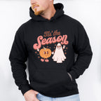 Halloween Its the Season Pumpkin Ghost Design - Halloween Unisex Crewneck T-Shirt Sweatshirt Hoodie